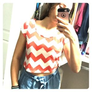 Striped crop top